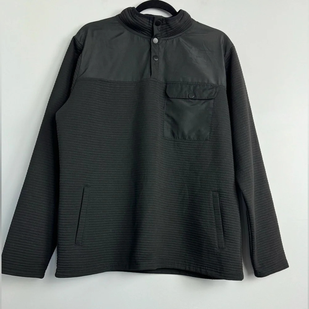 Nomad Men’s quarter snap button pullover sweatshirt size Large